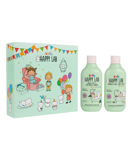 Happy Lab Kids Подарочный набор для нежной детской кожи и волос / Party, 300 мл x 2