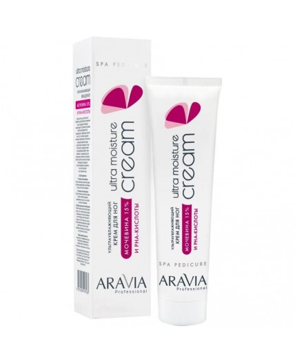 Aravia Крем для ног ультраувлажняющий с мочевиной (15%) и PHA-кислотами / Ultra Moisture Cream, 100 мл