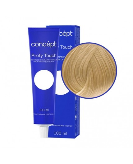 Concept Profy Touch 10.7 Профессиональный крем-краситель для волос, очень светлый бежевый, 100 мл