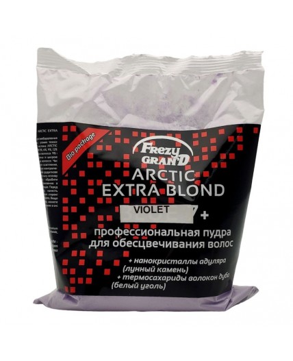 Frezy Grand Профессиональная пудра для обесцвечивания волос / Powder Bleach Arctic Extra Blond Violet 7+, 500 г