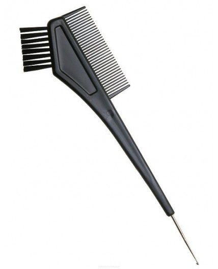 Dewal Кисть для окрашивания волос с расческой и крючком T-1156, черный, 30 мм
