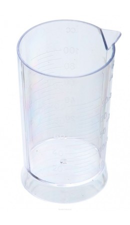 Dewal Стакан мерный с носиком Т-1251, пластик, прозрачный, 100 мл