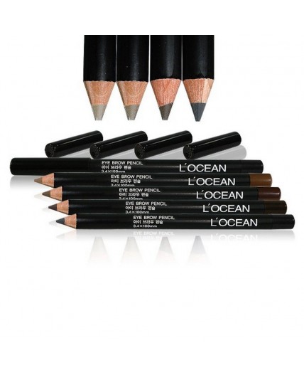 L’ocean Карандаш для бровей / Eye Brow Pencil, 01 Black