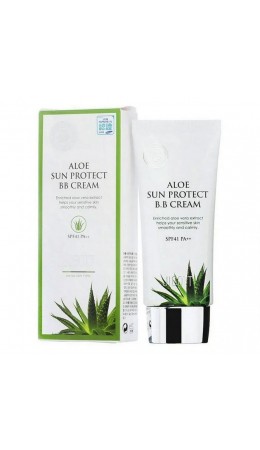 Jigott  ВВ крем с экстрактом алоэ / Aloe Sun Protect BB Cream SPF41 PA++, 50 мл