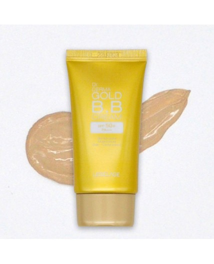 Lebelage BB-крем увлажняющий с золотом / Dr. Derma Gold BB Cream Spf 50+ Pa+++, 30 мл