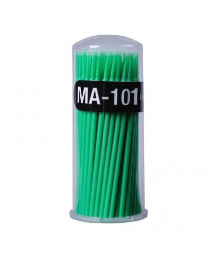 Kristaller Микробраши одноразовые для нанесения растворов / MA-101 Fine, зеленый, 100 шт