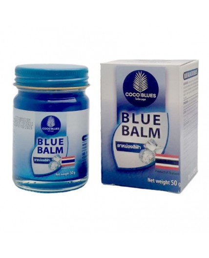 Coco Blues Тайский бальзам для тела синий охлаждающий от варикоза и для снижения боли / Blue Balm, 50 г