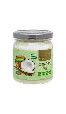 OrganicTai Органическое кокосовое масло пищевое первого холодного отжима нерафинированное, 200 мл