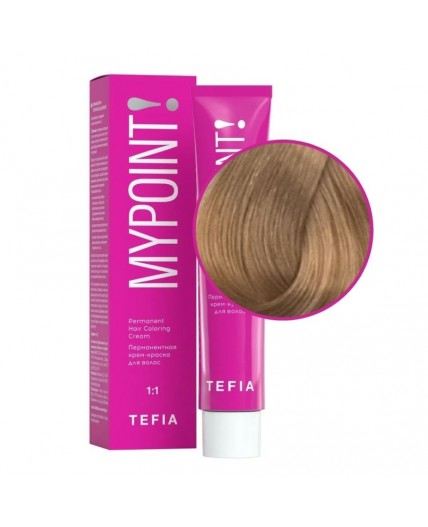 TEFIA Mypoint 8.37 Перманентная крем-краска для волос / Светлый блондин золотисто-фиолетовый,  60 мл