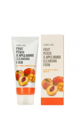 Lebelage Пенка для умывания с экстрактами персика и манго / Fruit Peach & Apple Mango Cleansing Foam, 100 мл