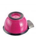 Dewal Чаша для смешивания краски с ручкой и прорезиненной вставкой T-006fuchsia, пластик, розовый, 330 мл