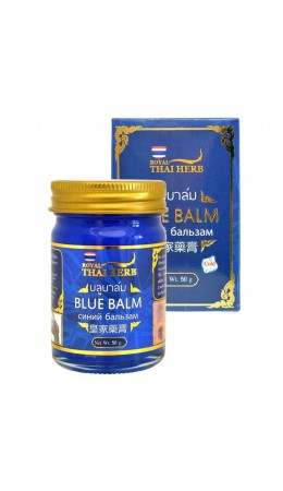 Royal Thai Herb Синий охлаждающий бальзам от варикоза с пчелиным воском / Blue Balm, 50 г
