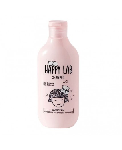 Happy Lab Шампунь для волос восстановление и питание, 300 мл