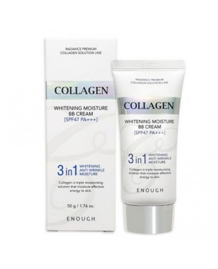 Enough BB-крем с морским коллагеном / Сollagen 3 in1 whitening moisture BB Cream SPF47 PA+++, 50 мл