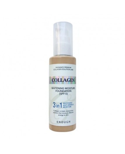 Enough Увлажняющий тональный крем 3 в 1 №21 / Collagen Whitening Moisture Foundation, 100 мл