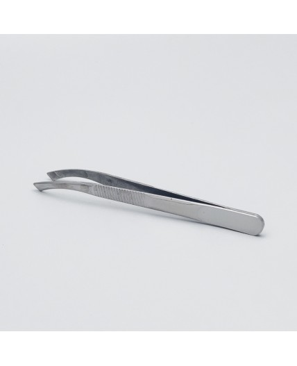 Zinger Пинцет для бровей дугообразный скошенный / Standard 86053 S, серебристый
