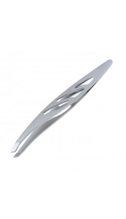 Zinger Пинцет для бровей скошенный / Standard 86121 М, серебристый