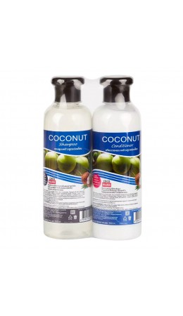 Coco Blues Набор для ухода за волосами: шампунь и кондиционер с экстрактом кокоса, 360 мл x 2