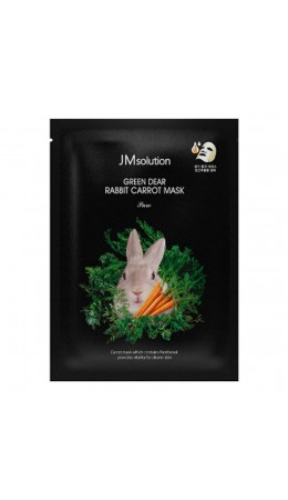 JMsolution Успокаивающая тканевая маска с экстрактом моркови / Green Dear Rabbit Carrot Mask, 30 мл