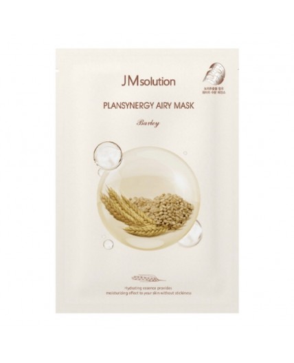 Jmsolution Тканевая маска для лица очищающая с ячменём / Plansynergy Airy Mask Barley, 30 мл