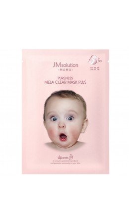 Jmsolution Маска тканевая для лица гипоаллергенная осветляющая / Mama Pureness Mela Clear Mask Plus, 30 мл