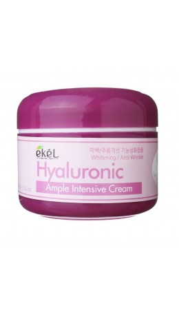 Ekel Крем для лица ампульный увлажняющий с гиалуроновой кислотой / Ample Intensive Cream Hyaluronic, 100 мл