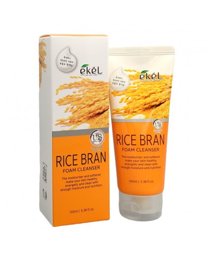 Ekel Пенка для умывания с экстрактом риса / Foam Cleanser Rice Bran, 100 мл