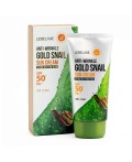 Lebelage Солнцезащитный крем для лица с муцином улитки / Anti-Wrinkle Gold Snail Sun Cream SPF50+PA+, 70 мл