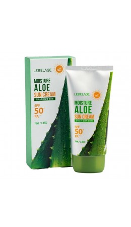 Lebelage Солнцезащитный крем для лица с экстрактом алоэ / Moisture Aloe Sun Cream SPF50+PA+, 70 мл