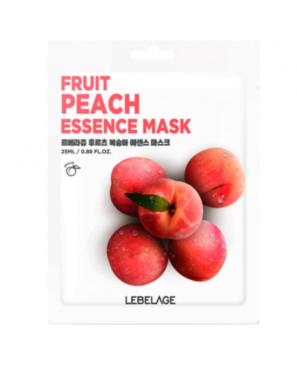 Lebelage Увлажняющая тканевая маска с персиком / Fruit Peach Essence Mask, 25 мл