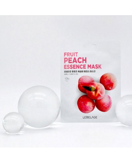 Lebelage Увлажняющая тканевая маска с персиком / Fruit Peach Essence Mask, 25 мл