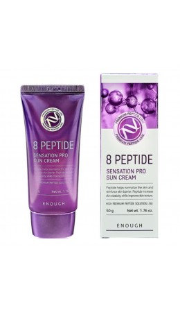 Enough Увлажняющий солнцезащитный крем для лица с пептидами / 8 Peptide Sensation Pro Sun Cream SPF 50 Pa+++, 50 г