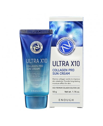 Enough Увлажняющий солнцезащитный крем для лица с коллагеном / Ultra X10 Collagen Sun Cream SPF 50 Pa+++, 50 г