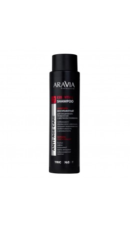 Aravia Шампунь для волос бессульфатный для ежедневного применения с биотином и кофеином / Essential Shampoo, 420 мл