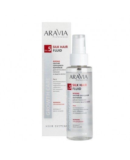 Aravia Флюид против секущихся кончиков для интенсивного питания и защиты волос / Silk Hair Fluid, 110 мл
