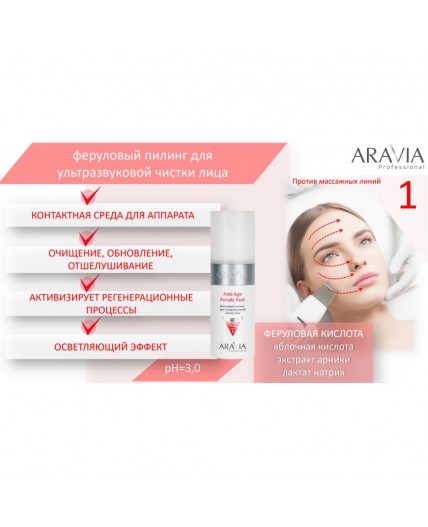 Aravia Профессиональная процедура для лица «Аппаратная косметология» / Anti-Age, 150 мл x 3