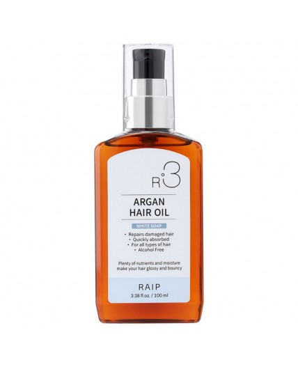 RAIP Аргановое масло для волос / R3 Argan Hair Oil White Soap, 100 мл