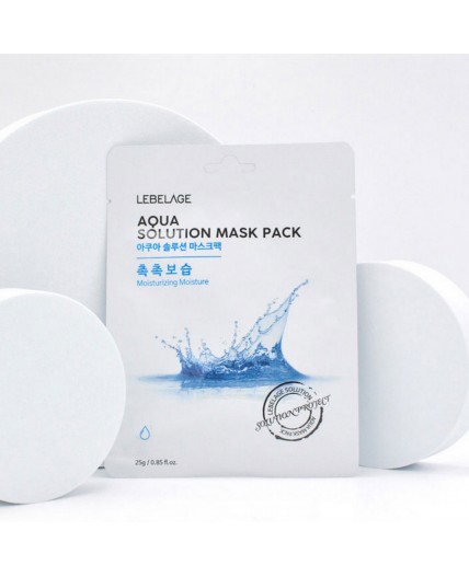 Lebelage Маска тканевая увлажняющая / Aqua Solution Mask Pack, 25 г