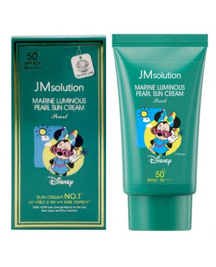 Jmsolution Увлажняющий солнцезащитный крем с жемчугом / Marine Luminous Pearl Sun Cream Pearl SPF50+/PA++++ Disney Minnie, 50 мл