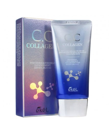 Ekel CC крем для лица с коллагеном / CC Cream Collagen SPF 50+ PA+++, 50 мл