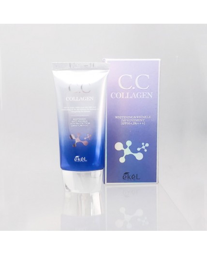 Ekel CC крем для лица с коллагеном / CC Cream Collagen SPF 50+ PA+++, 50 мл