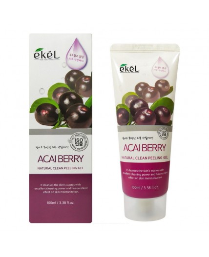 Ekel Пилинг для лица с ягодами асаи / Peeling Gel Asaiberry, 100 мл