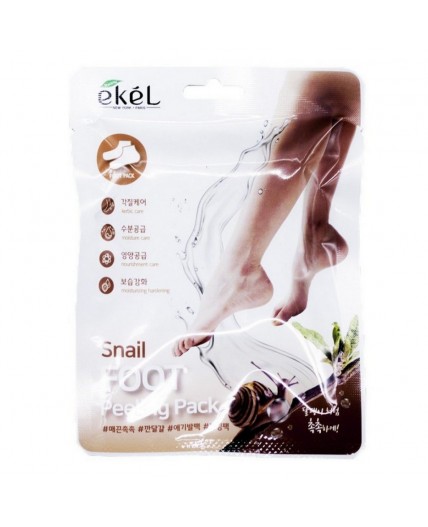 Ekel Пилинг-носочки с улиточным муцином / Snail Foot Peeling Pack, 40 мл