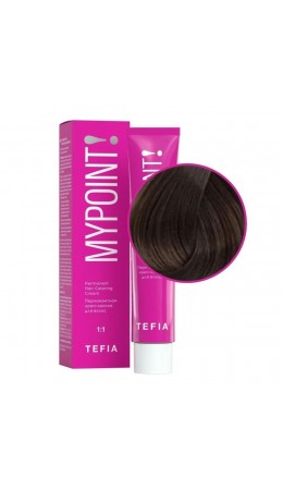 TEFIA Mypoint 6.1 Перманентная крем-краска для волос / Темный блондин пепельный, 60 мл