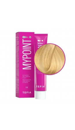 TEFIA Mypoint 10.3 Перманентная крем-краска для волос / Экстра светлый блондин золотистый, 60 мл