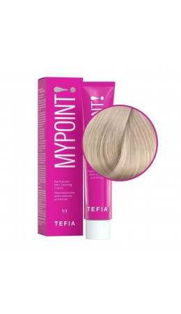 TEFIA Mypoint 10.81 Перманентная крем-краска для волос / Экстра светлый блондин коричнево-пепельный, 60 мл