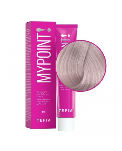 TEFIA Mypoint 10.7 Перманентная крем-краска для волос / Экстра светлый блондин фиолетовый, 60 мл