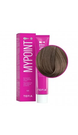 TEFIA Mypoint 7.1 Перманентная крем-краска для волос / Блондин пепельный, 60 мл