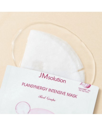 Jmsolution Тканевая маска для лица укрепляющая с красным виноградом / Plansynergy Intensive Mask Red Grape, 30 мл