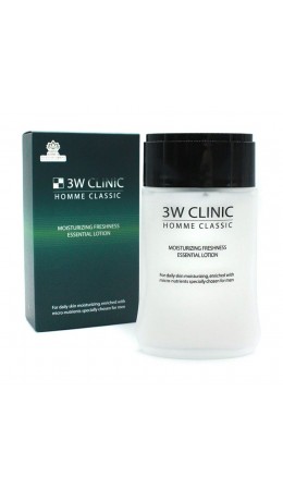 3W Clinic Увлажняющий лосьон для мужчин / Classic Moisturizing Freshness Essential Lotion, 150 мл